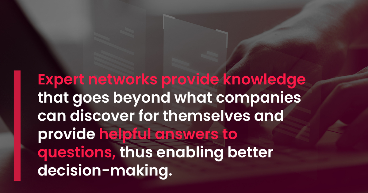 expert networks for decision-making